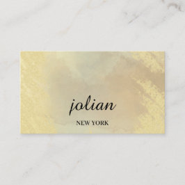 Tarjeta De Visita  Elegant Gold Business Card – Minimalist Luxurious