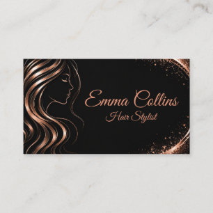 Tarjeta De Visita Elegant Hair Salon Business Card