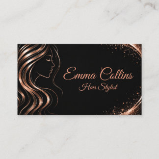 Tarjeta De Visita Elegant Hair Salon Business Card