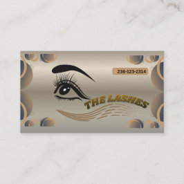 Tarjeta De Visita Elegant Lash Artist Business Card – Customizable E