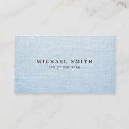 Tarjeta De Visita Elegant Linen Texture Business Card