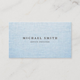 Tarjeta De Visita Elegant Linen Texture Business Card