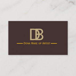 Tarjeta De Visita Elegant Makeup Artist Business Card