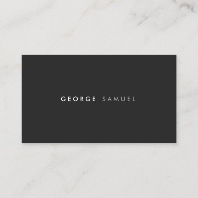 Tarjeta De Visita Elegant Minimal Business Branding (Anverso)