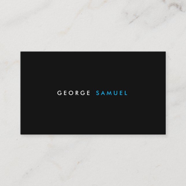 Tarjeta De Visita Elegant Minimal Business Branding (Anverso)