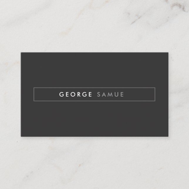 Tarjeta De Visita Elegant Minimal Business Branding (Anverso)