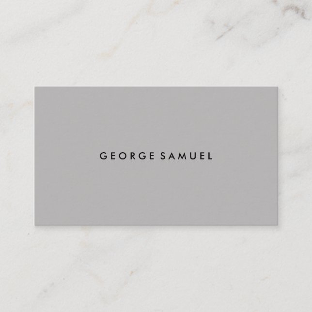 Tarjeta De Visita Elegant Minimal Business Branding (Anverso)