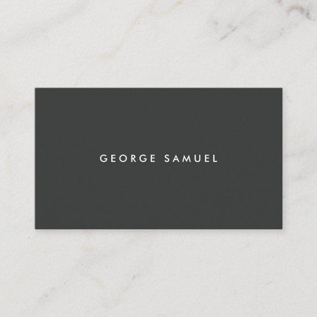 Tarjeta De Visita Elegant Minimal Business Branding (Anverso)