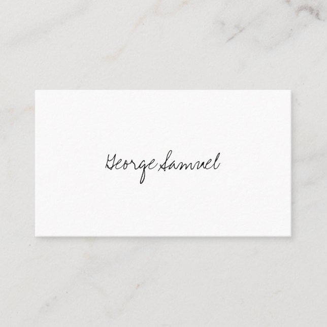 Tarjeta De Visita Elegant Minimal Business Branding (Anverso)