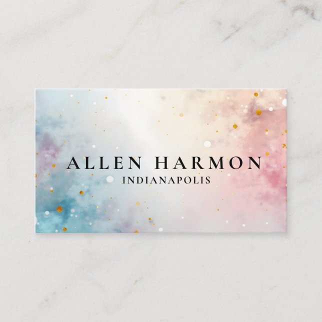 Tarjeta De Visita Elegant Minimal Custom Family Name | 5-Minute Edit (Anverso)