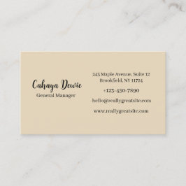 Tarjeta De Visita Elegant Minimalist Business Card