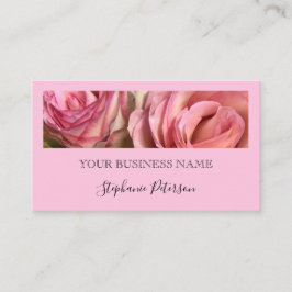 Tarjeta De Visita Elegant Modern Blush Pink Custom Photo Template 