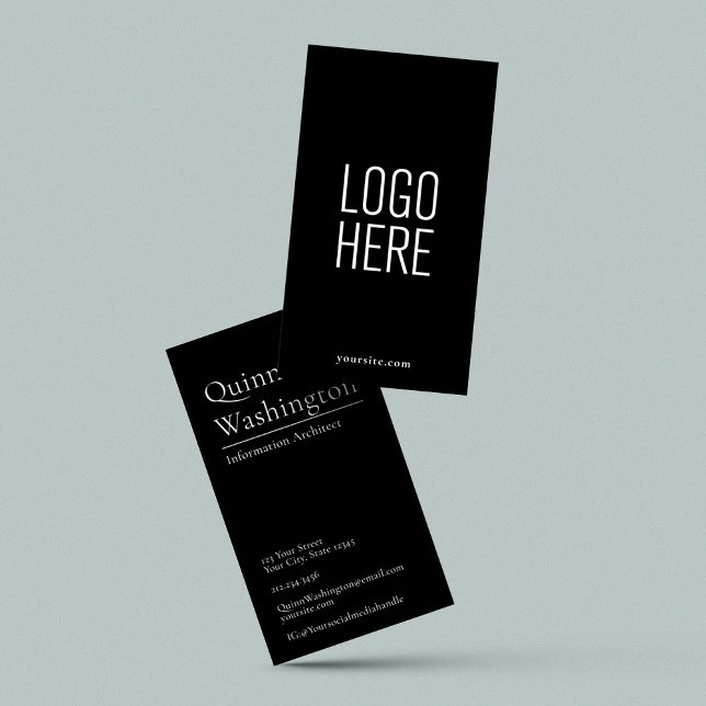 Tarjeta De Visita Elegant Modern Simple Logo Professional Stylish (Subido por el creador)