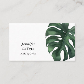 Tarjeta De Visita Elegant Monstera 