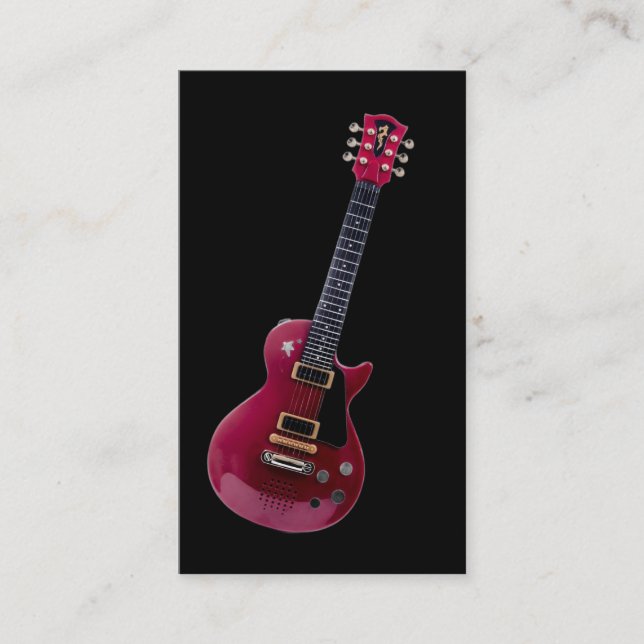 Tarjeta De Visita Elegant Musician  (Anverso)