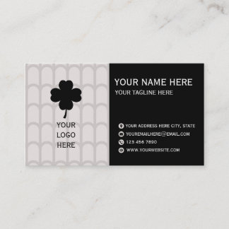 Tarjeta De Visita Elegant Neutral Pattern Business Card