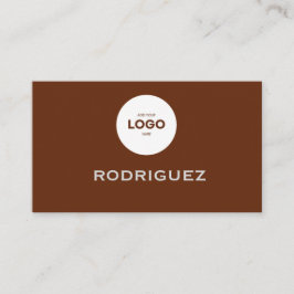 Tarjeta De Visita Elegant Photography Workshop Brown Business Card