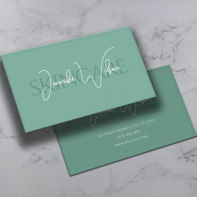Tarjeta De Visita Elegant professional minimalist skincare (Subido por el creador)
