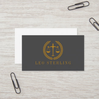 Tarjeta De Visita Elegant Professional Simple Minimalist Lawyer 