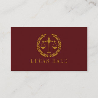 Tarjeta De Visita Elegant Professional Simple Minimalist Lawyer