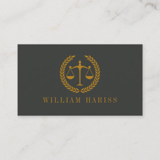 Tarjeta De Visita Elegant Professional Simple Minimalist Lawyer 