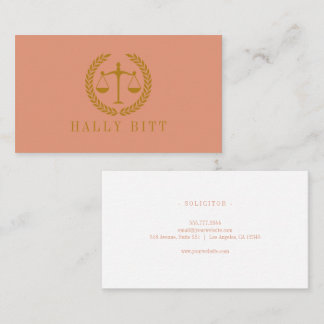 Tarjeta De Visita Elegant Professional Simple Minimalist Lawyer 