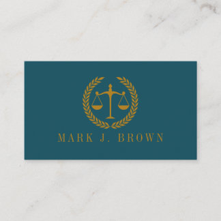 Tarjeta De Visita Elegant Professional Simple Minimalist Lawyer 