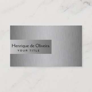 Tarjeta De Visita Elegant Silver