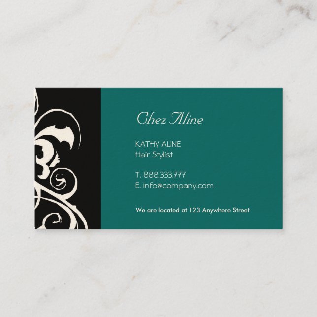 Tarjeta de visita elegante (Anverso)