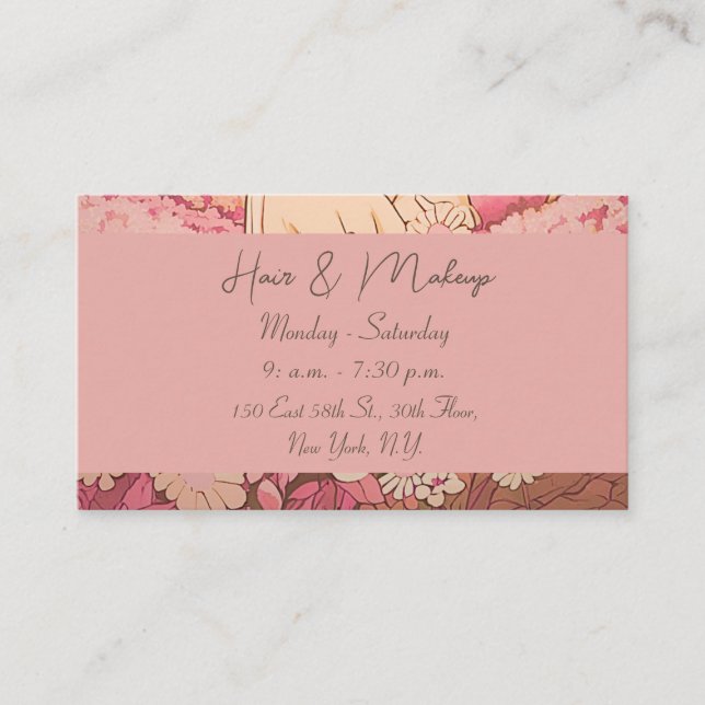 tarjeta de visita elegante  (Anverso)