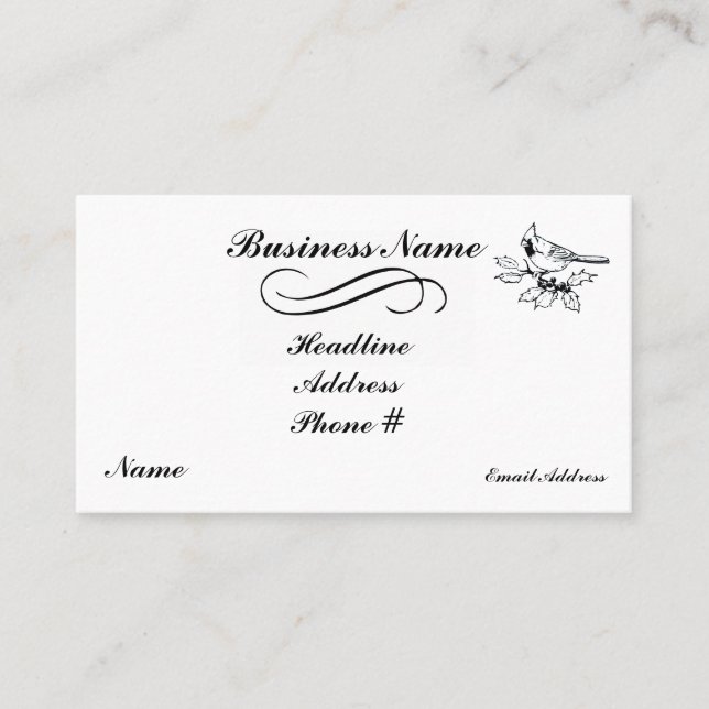 Tarjeta de visita elegante (Anverso)