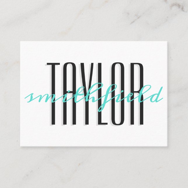 tarjeta de visita elegante (Anverso)