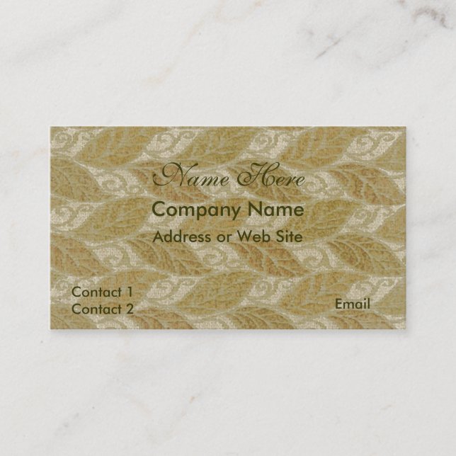 Tarjeta de visita elegante (Anverso)