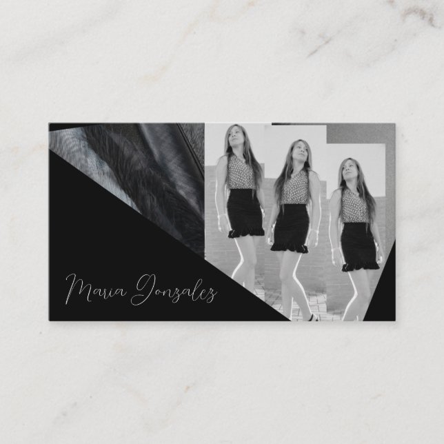 tarjeta de visita elegante  (Anverso)