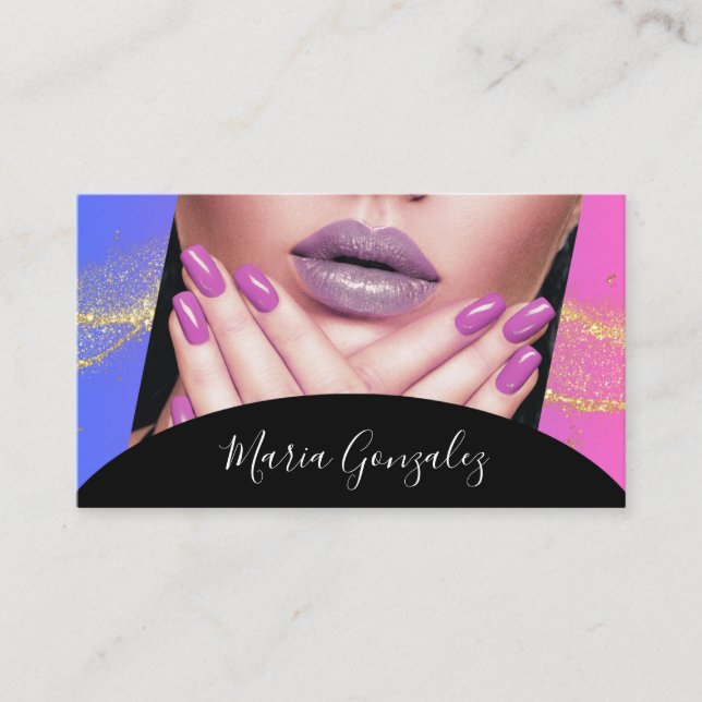 tarjeta de visita elegante  (Anverso)