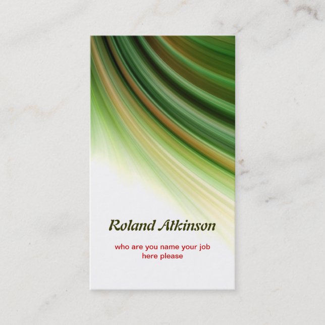 tarjeta de visita elegante (Anverso)
