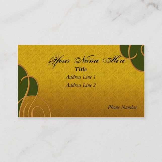 Tarjeta de visita elegante (Anverso)