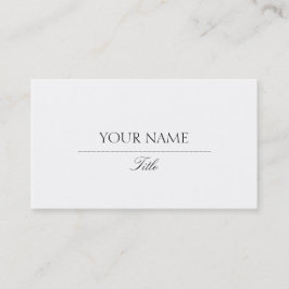 Tarjeta De Visita Elegante