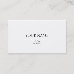 Tarjeta De Visita Elegante