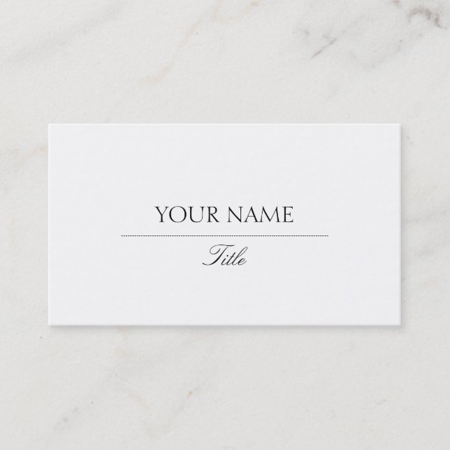 Tarjeta De Visita Elegante (Anverso)