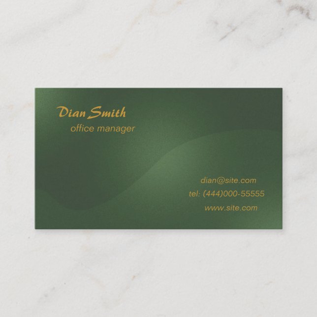 Tarjeta de visita elegante (Anverso)