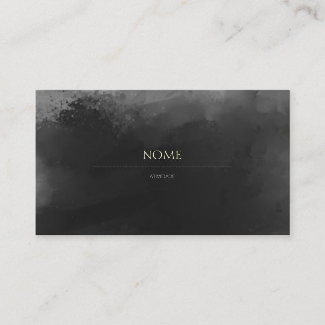 Tarjeta De Visita Elegante 3 Gray (Anverso)