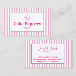 Tarjeta De Visita Elegante a rayas