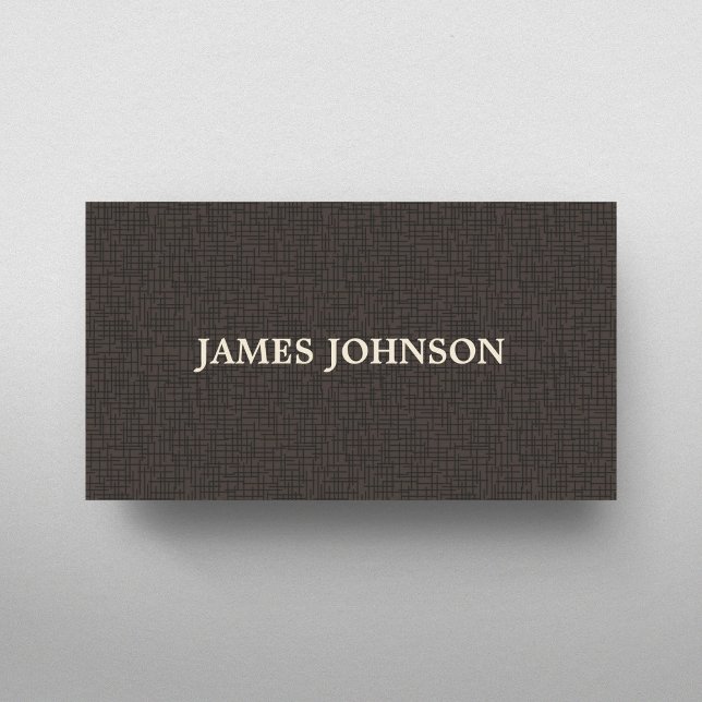 Tarjeta De Visita Elegante abogado de textura simple marrón (Subido por el creador)