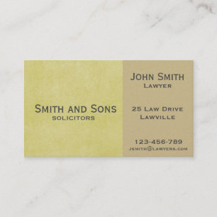 Tarjeta De Visita Elegante abogado profesional de dos colores