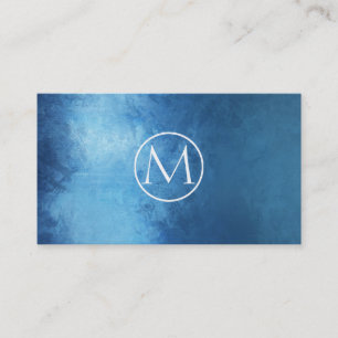 Tarjeta De Visita Elegante abstracto del añil