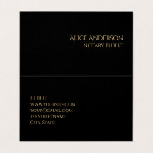 Elegante Abstracto Negro Profesional Doble Pliegue