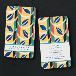 Tarjeta De Visita Elegante Abstracto Retro Vintage Coloroso acuarela