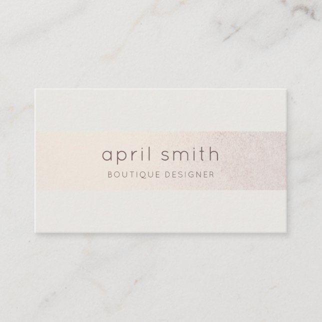 Tarjeta De Visita Elegante Abstracto Rosa Oro Púrpura Acuarela (Anverso)