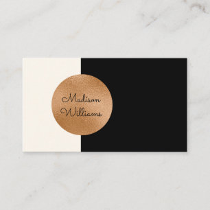 Tarjeta De Visita Elegante acento de cobre Minimalista moderno